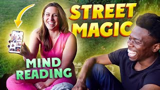 Be surprised! STREET TRICKS WITH CARDS AND MIND READING