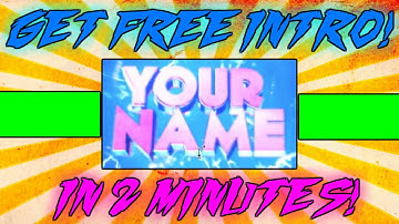 How To Get An Intro For YouTube IN 2 MINUTES!! *FREE* [NO DOWNLOADS] [NO SOFTWARE] 2016