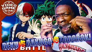 Deku vs. Bakugo vs. Todoroki - Rap Battle [MHA] REACTION