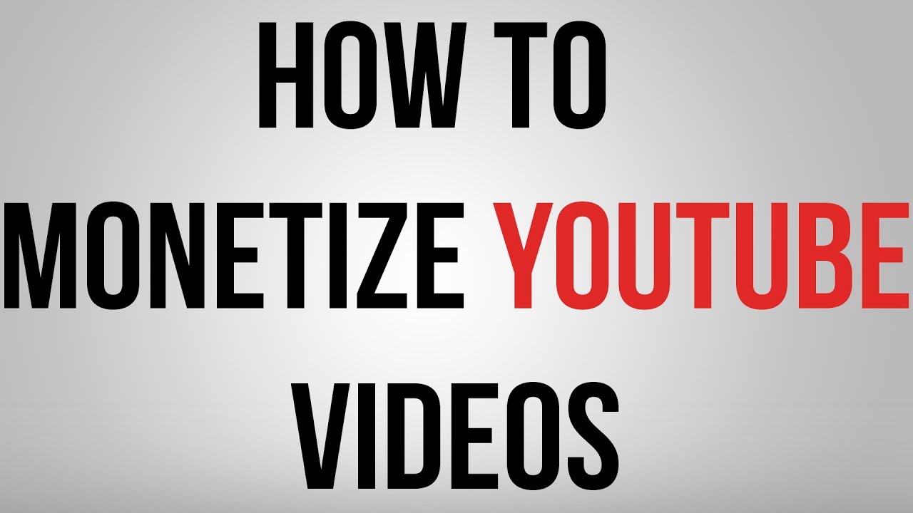 How To Monetize YouTube Videos 2015 - YouTube