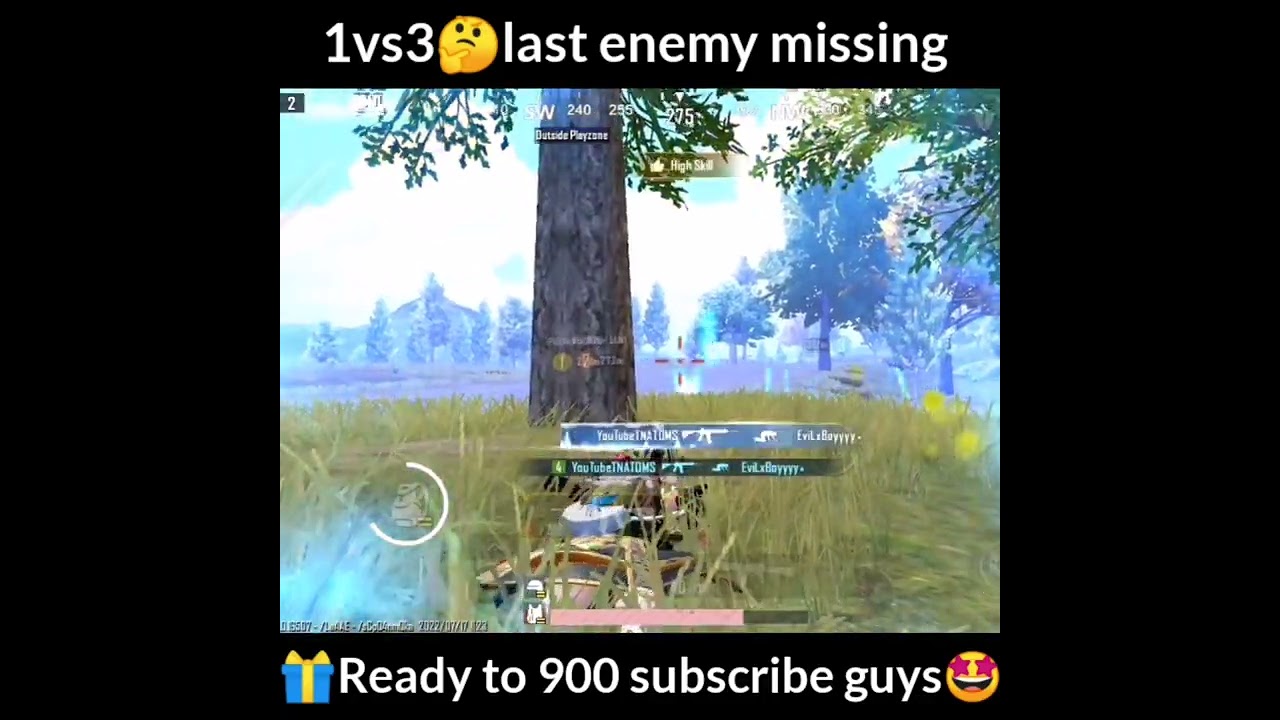 1vs3🤔last enemy missing