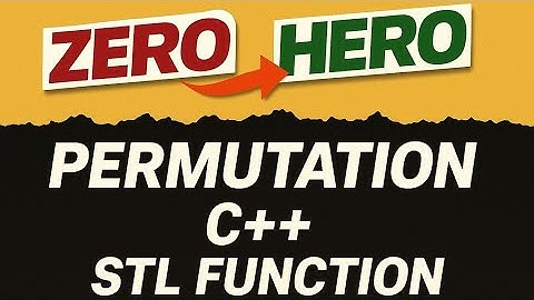 Every C++ Programmer Should Know THIS Permutation Hack!
