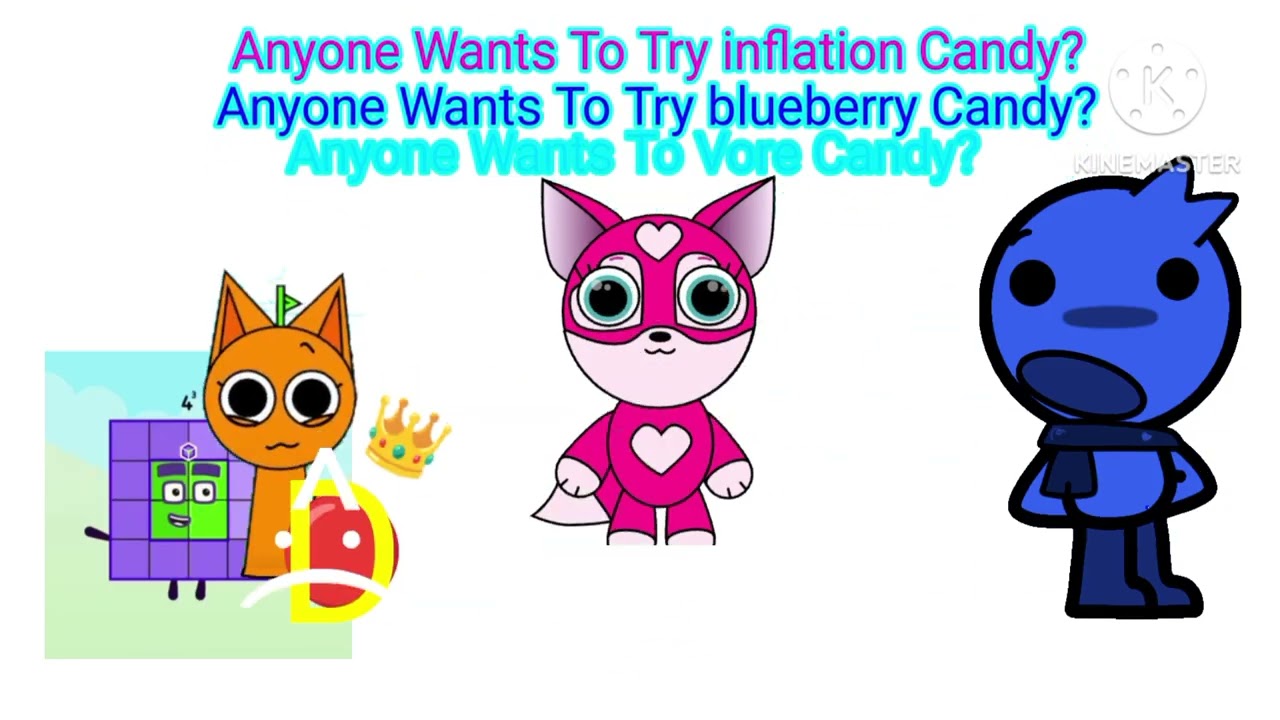 nb 64 eating Orange cat Pinky heart inflation romky blueberry inflation 