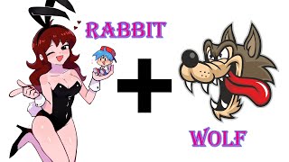 Sexy Rabit + ??? = Funnt Animation FNF | Best moment