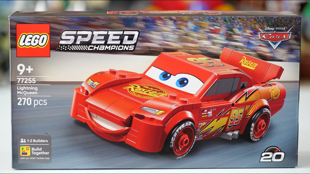 LEGO Speed Champions 77255 Lightning McQueen - LEGO Speed Build Review ...