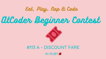 AtCoder Beginner Contest 113 A - Discount Fare in Ruby