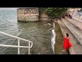 A pleasant walk through ancient Tiberias in the evening, Israel
