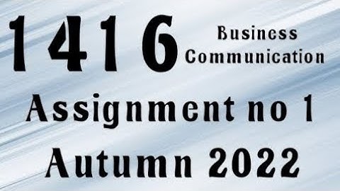 AIOU Code 1416 Solved Assignment No.2 Autumn 2022 #aiou #aiousolveassignments