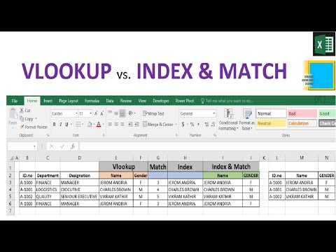 EXCEL | VLOOKUP vs INDEX & MATCH - YouTube