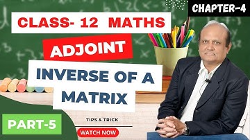 determinants class 12 | Adjoint and Inverse of a Matrix | determinants exercise 4.5