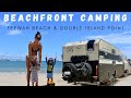 BEACHFRONT camping with the CARAVAN - Teewah Beach & DOUBLE ISLAND Point/ Ep.1 Travelling AUS