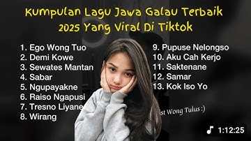 Kumpulan Lagu Jawa Galau Terbaik 2025 Yang Viral Di Tiktok || Playlist Wong Tulus