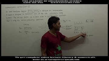 GATE 2016 SOLUTION: COMMUNICATION SYSTEM SET2