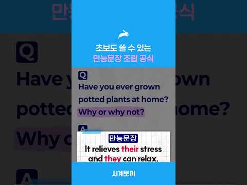 초보도 쓸 수 있는 만능문장 조립 공식 #shorts