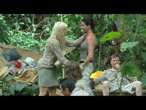 Torrie Wilson shows Janice Dickinson a few wrestling moves on "I'm a Celebrity Get Me Out of Here!"