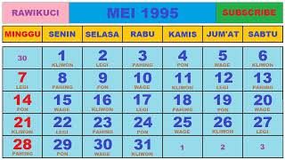 KALENDER TAHUN 1995