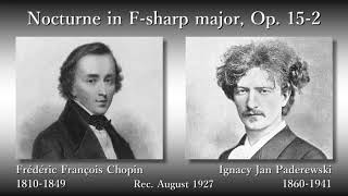 Chopin: Nocturne (Op. 15-2), Paderewski (1927) ショパン 夜想曲第5番 パデレフスキ