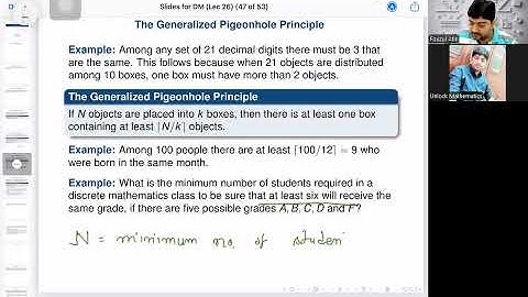 Discrete Mathematics | Lec-26 | Generalized Pigeonhole & Permutations | Powerful Counting Strategies