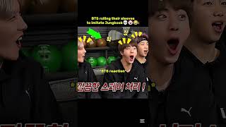 When Taehyung got scared🥲bcs of jungkook's arms😆🤣 #bts #shorts #viral