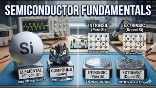 Semiconductors Explained: Intrinsic, Extrinsic, Doping & Carrier Dynamics