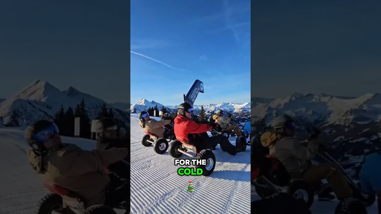 Craziest Ski Slope Gokarting 