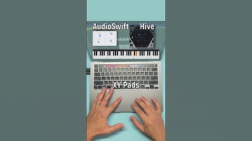 A demo of #AudioSwift MPE Trackpad with Arpex M4L device