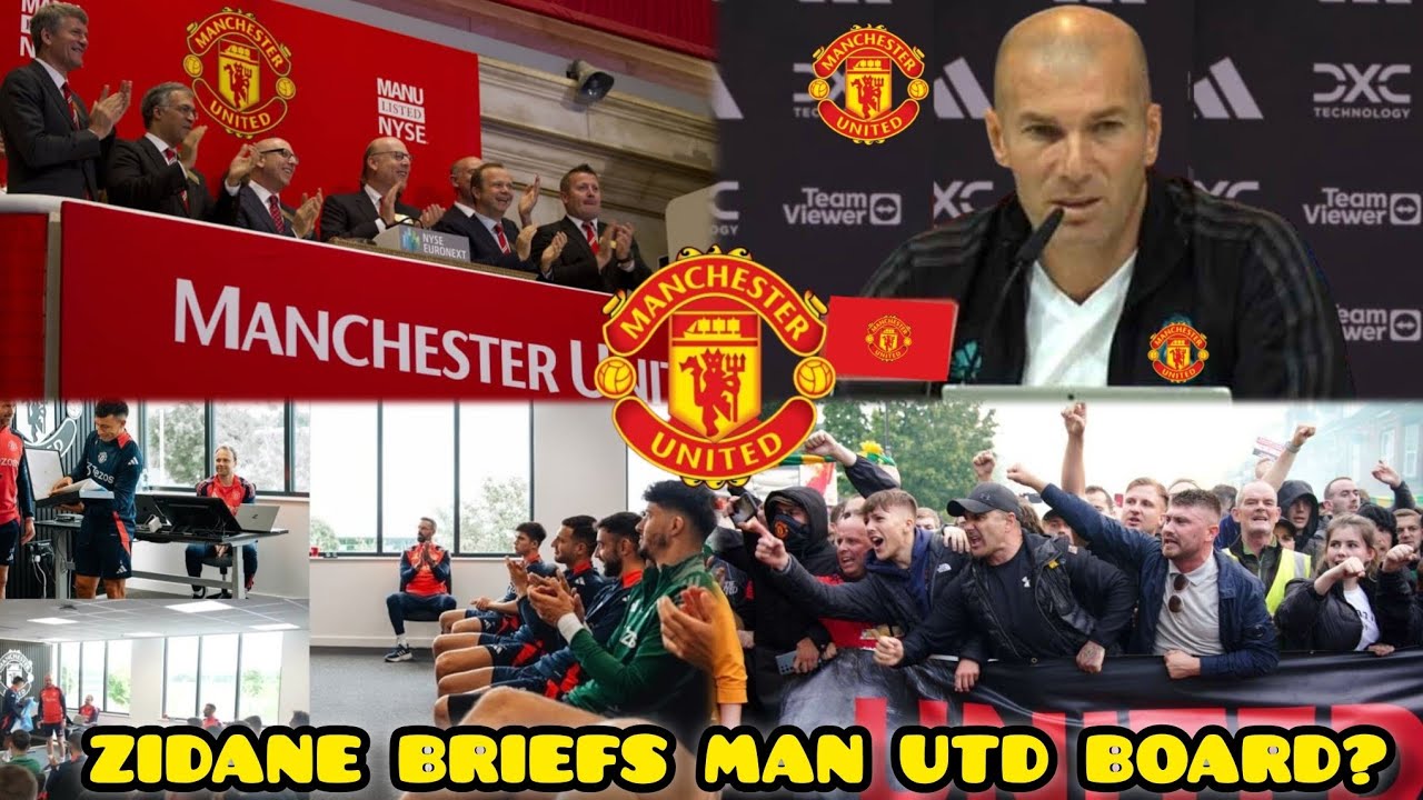 ZIDANE TO REPLACE TEN HAG? MANCHESTER UNITED BOARD IN SECRET TALKS WITH ZIDANE!