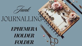 Ephemera holder folder. DIY