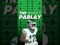 NFL TNF WEEK 9 PARLAY! #nfl #tnf #nflpicks #jets #texans