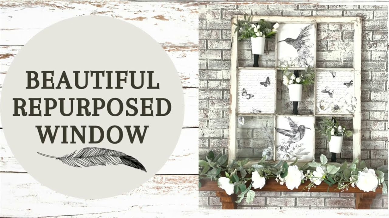 Как превратить старое окно в красивый предмет декора для дома