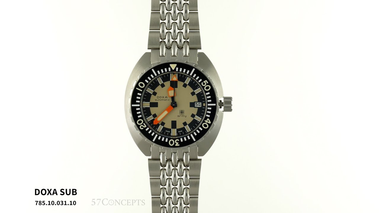 Doxa Sub 785.10.031.10 300T Army • Zegarek męski