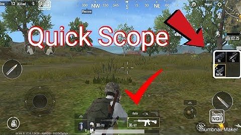 How to change scope without opening bag in pubg mobile lite