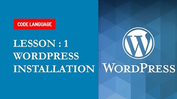 Lesson #1 : WordPress Installation
