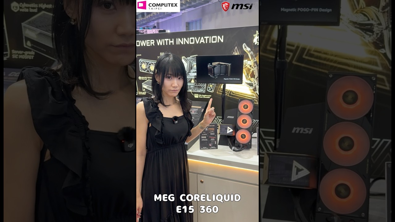 【COMPUTEX 2026】MSIブースで高級感すごいハイエンド水冷を発見したよ〜!#msi #computex