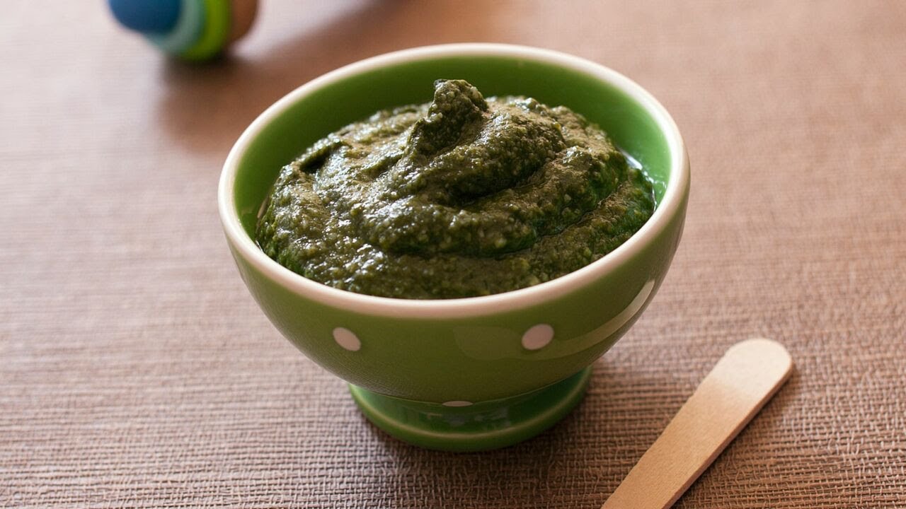 Recette : Purée épinards bébé - YouTube