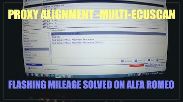Flashing mileage on Alfa Romeo Giulietta SOLVED - Proxy allignment using multi-ecuscan. Fiat.