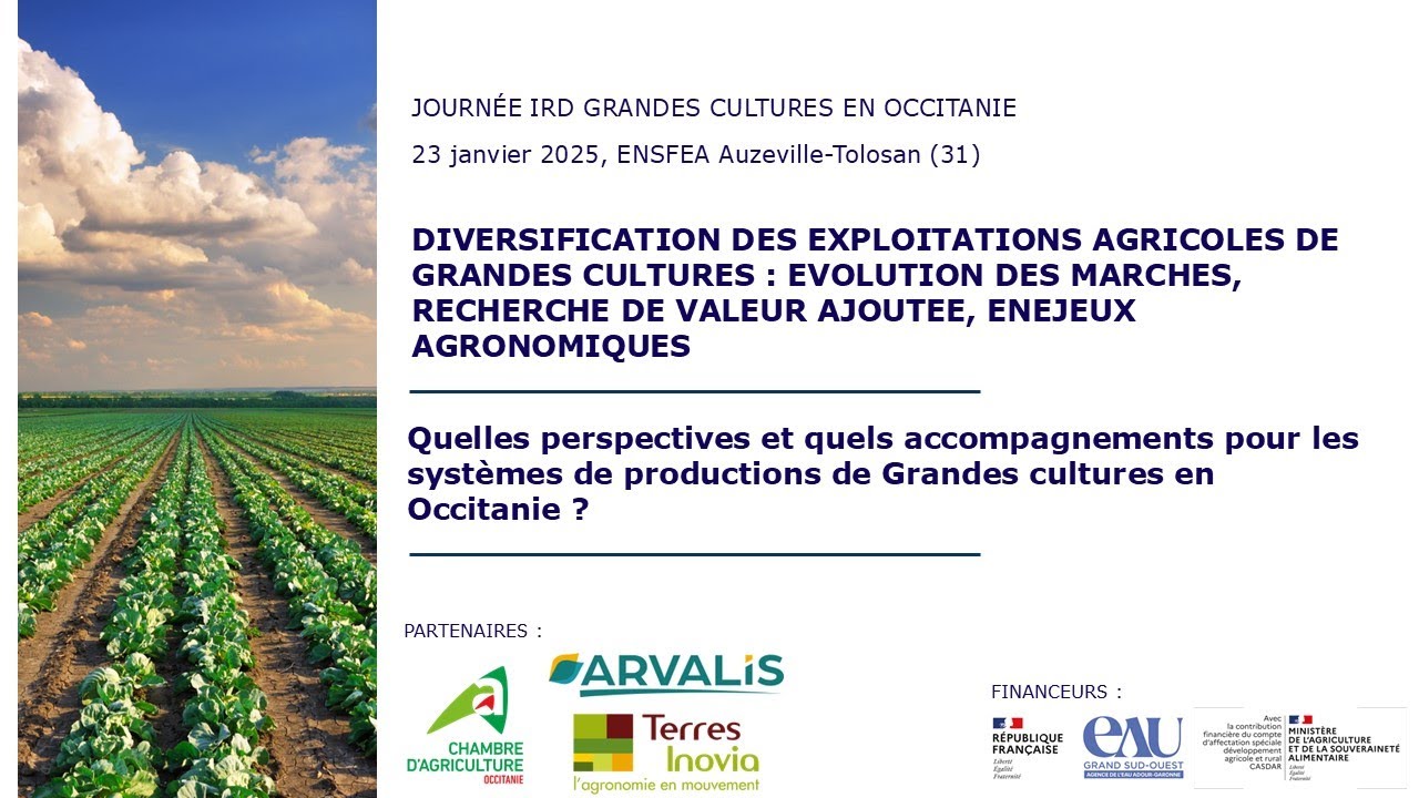 Journée IRD grandes cultures 23 janvier 2025