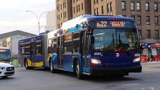 NYCT Bus: 2025 New Flyer XD60 #6363 on the Bx22 at Kingsbridge Road and Grand Concourse