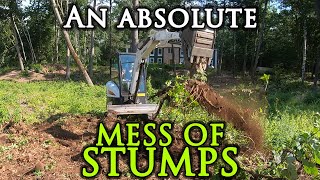 Stumping a Yard with a Bobcat E26