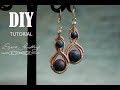 Makrama - kolczyki krok po kroku. / Easy micro macramé earrings. Tutorial DIY.