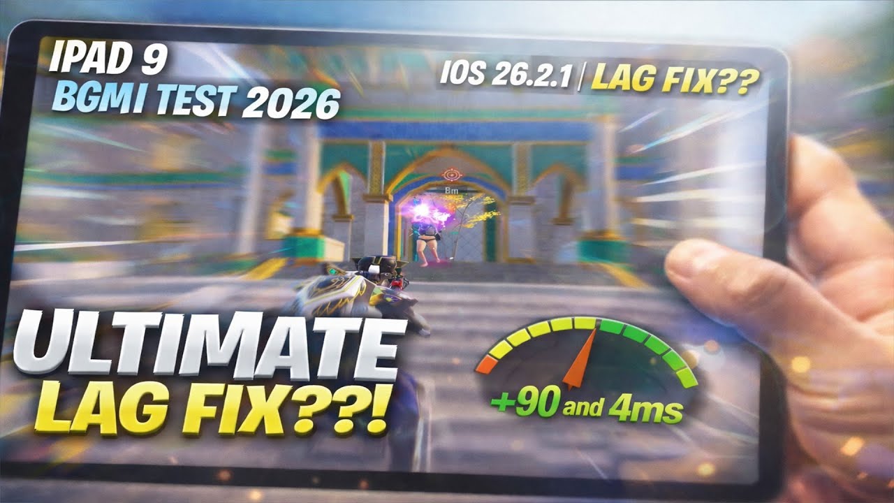 IPAD 9 BGMI TEST 2026 IOS 26.2.1 | LAG FIX ?? OR NOT IPAD 9 BGMI GAMEPLAY
