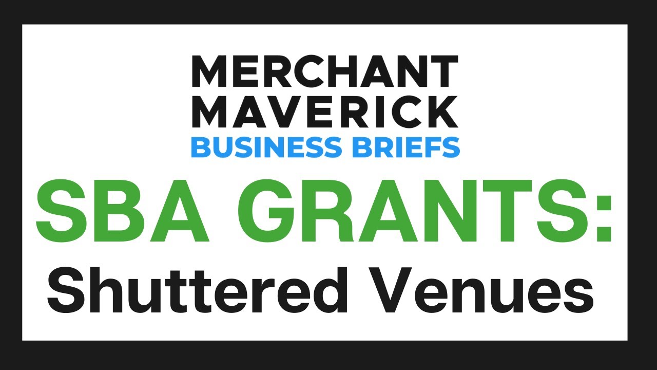 Shuttered Venue Grant: Starts April 8,  $10 Million For Your Venue! - YouTube