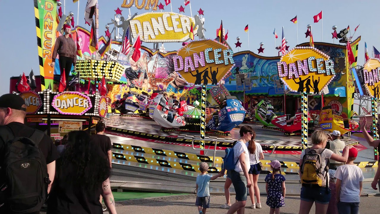 Walking in Hamburger DOM 2018 4K SONY real-time tour