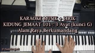 KJ 101 Alam Raya Berkumandang - Karaoke Kidung Jemaat Lagu Rohani Natal
