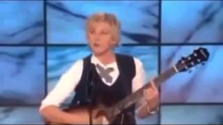 Ellen Plays The Guitar With Slash On The Ellen Show 2014