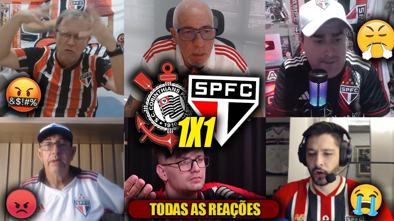 TODAS as REAÇÕES dos SÃO PAULINOS - CORINTHIANS 1X1 SÃO PAULO - PAULISTÃO 2026 - EMPATE AMARGO