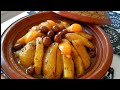 Tajine marocain de poulet aux olives et pomme de terre