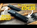 Which one should you buy the new nitecore edc25 vs edc27  review  beam test