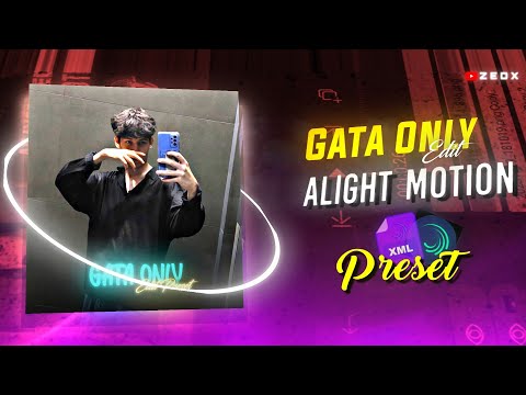 GATA ONLY EDIT ALIGHT MOTION XML & PRESET | ALIGHT MOTION TRENDING XML | Z E D X |