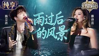 【纯享版】一柔一暖的声线交融！蔡诗芸陈立农浪漫演绎《雨过后的风景》！清新温柔的旋律如微风拂面 细腻声线诉说着爱情历经风雨后的释然与美好 #天赐的声音7 EP2 20260619